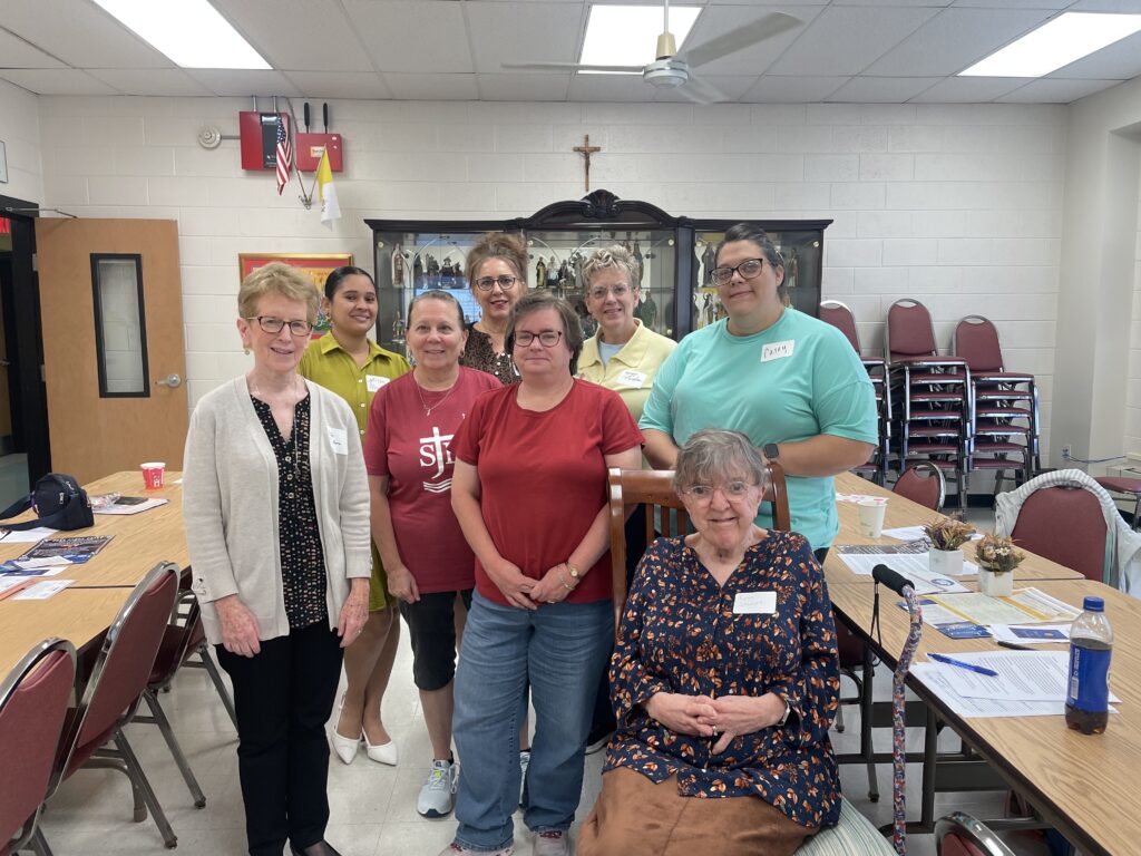 Eight women gathered for photo during the 10/3/26 Parish Advocates Meeting.